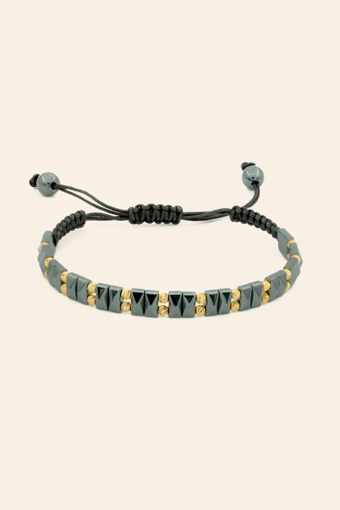 Altın Taşlı İpli Bileklik