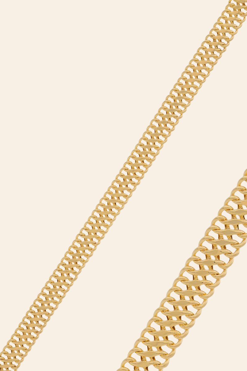 Altın Örgü Zincir Bileklik - KP02174 14 Ayar Sarı Altın Örgü Zincir Bileklik - Görsel 1