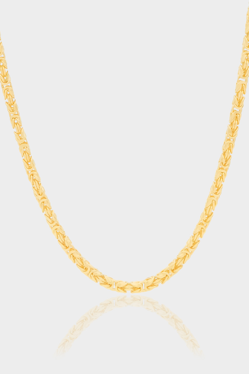 Sarı Altın Zincir Kolye KRAL5