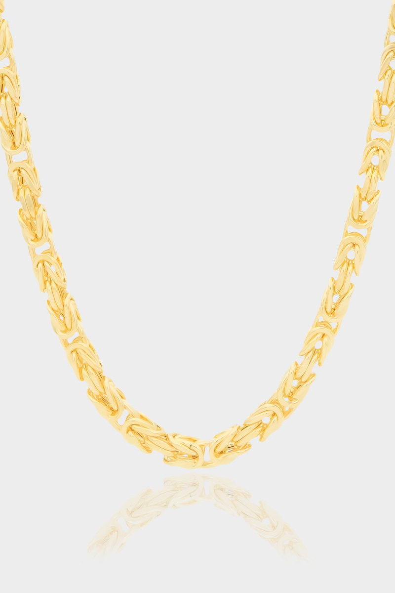 Sarı Altın Zincir Kolye KRAL6