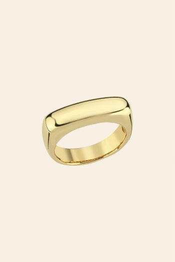 14 Ayar Sarı Altın Düz Formlu Yüzük