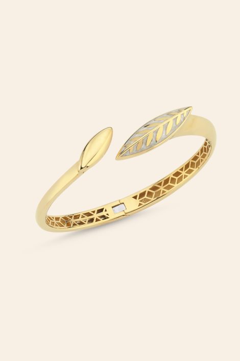 14 Ayar Sarı Altın Sedefli Olivia Bilezik