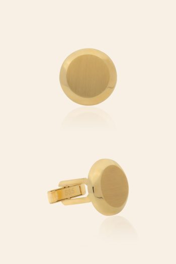 14 Ayar Altın Yuvarlak Kol Düğmesi