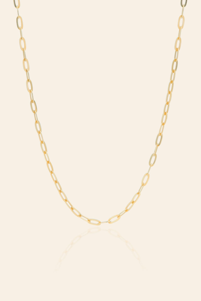 00895780 14 Ayar Sarı Altın Zincir Kolye - Görsel 1